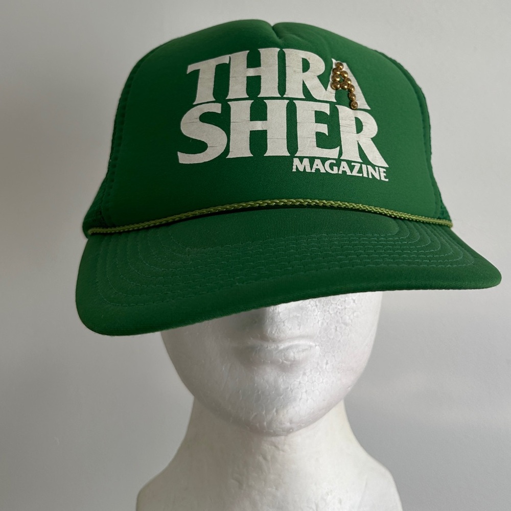 Thrasher Magazine Green Trucker Cap